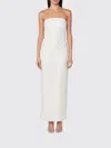 Rotate Birger Christensen Long Dress With Beads In White