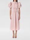 Rotate Birger Christensen Rotate Satin Puff Midi Dress In Pink