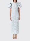 Rotate Birger Christensen Rotate 'puffy' Light Blue Polyester Blend Dress Women In Sky Blue