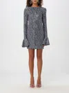 Rotate Birger Christensen Short Dress With Sequins In Violett
