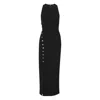Rotate Birger Christensen Rotate Sleeveless Crepe Evening Dress With Rear Zip In Black