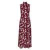 Rotate Birger Christensen Rotate Sleeveless Maxi Dress In Red