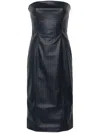 Rotate Birger Christensen Braided Midi Dress In Blue