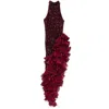 Rotate Birger Christensen Sequinned Ruffled Midi Dress In Multicolor