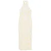 Rotate Birger Christensen Floral-beaded Maxi Dress In White