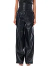 Rotate Birger Christensen Rotate Birgerchristensen Wide Leg 5 Pocket Pant In Black