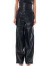 Rotate Birger Christensen Rotate Birgerchristensen Wide Leg 5 Pocket Pant In Black