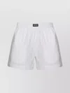 Rotate Birger Christensen Elastic Waistband Comfort Shorts In White