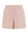 Rotate Birger Christensen Cotton Shorts In Nude