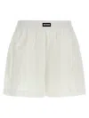 Rotate Birger Christensen Waistband Elastic Hem Turn-up Shorts