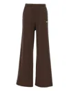 Rotate Birger Christensen Elasticated Logo Trousers In Brown
