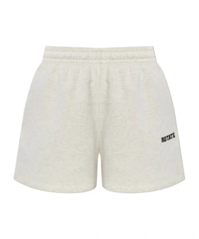 Rotate Birger Christensen Elasticated Shorts In White