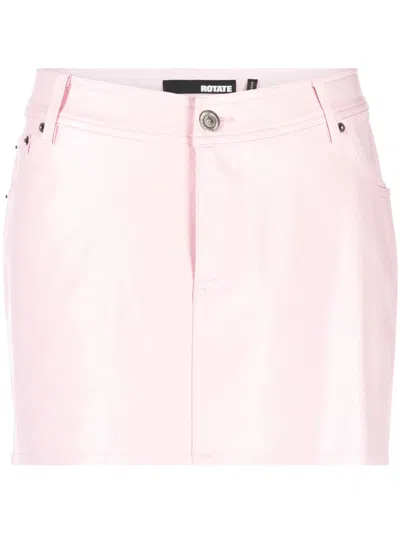 ROTATE BIRGER CHRISTENSEN EMBOSSED SEQUIN MINI SKIRT