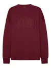 Rotate Birger Christensen Heavy Bordeaux Sweatshirt In Red