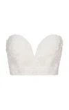 Rotate Birger Christensen Embroidered Lace Corset Top In White