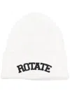 Rotate Birger Christensen Embroidered-logo Beanie In White