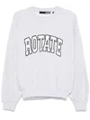 Rotate Birger Christensen Rotate Sunday Classic Logo-embroidered Cotton Sweatshirt In Grey