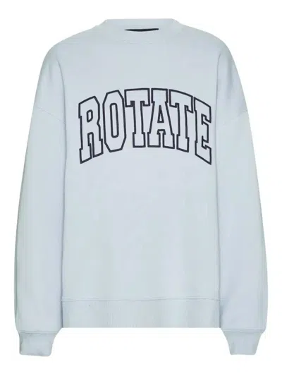ROTATE BIRGER CHRISTENSEN EMBROIDERED-LOGO SWEATSHIRT - WOMEN'S - ORGANIC COTTON