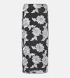Rotate Birger Christensen Multicolor Skirt With All-over Floral Motif In Grau