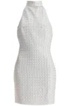 Rotate Birger Christensen Rotate Birgerchristensen Embroidered Tulle Mini Dress In Egret (white)