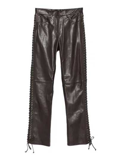 ROTATE BIRGER CHRISTENSEN EYELET-DETAIL TROUSERS