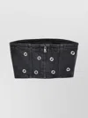 Rotate Birger Christensen Rotate Embellished Denim Bustier
