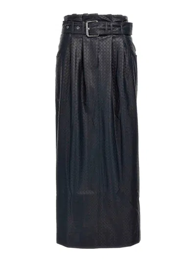 Rotate Birger Christensen Midi Paper Waist Skirt