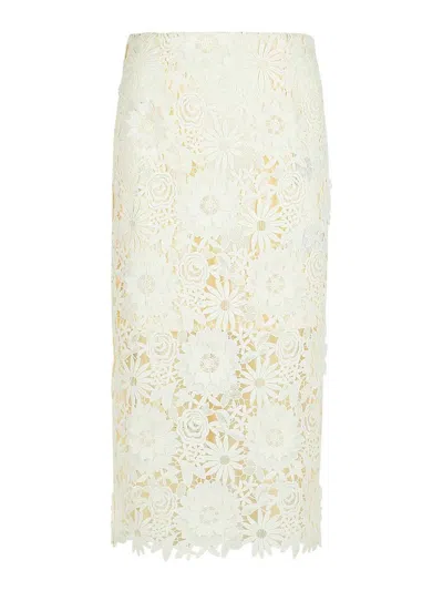 Rotate Birger Christensen 3d White Polyester Skirt