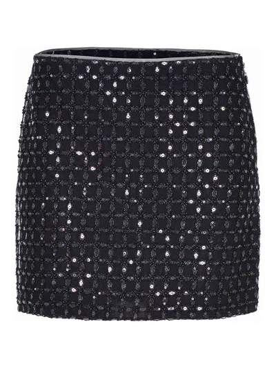 Rotate Birger Christensen Skirt Made Of Polyester In Black