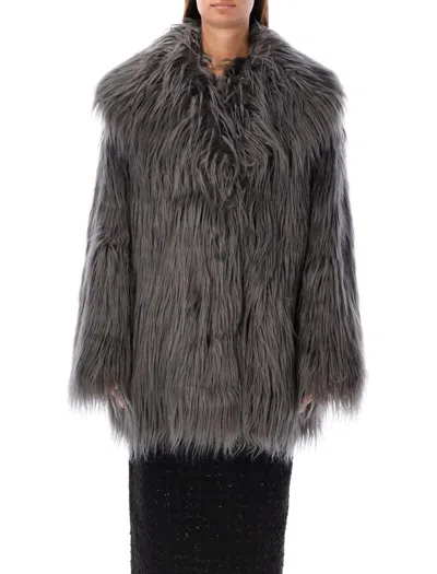 ROTATE BIRGER CHRISTENSEN ROTATE BIRGER CHRISTENSEN FAUX FUR COAT