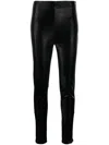 Rotate Birger Christensen Faux Leather Leggings In Schwarz