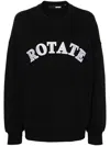 Rotate Birger Christensen Rotate Birgerchristensen Sweatshirt With Logo In Black