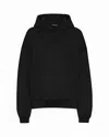 Rotate Birger Christensen Felpa Nera Oversize Con Logo In 100