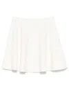 Rotate Birger Christensen Firm-knit Mini Skirt In Neutrals