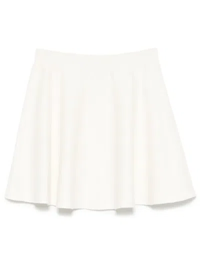 Rotate Birger Christensen Firm-knit Mini Skirt In Neutrals