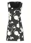 Rotate Birger Christensen Rotate Birgerchristensen 3d Flower Mini Dress In Black