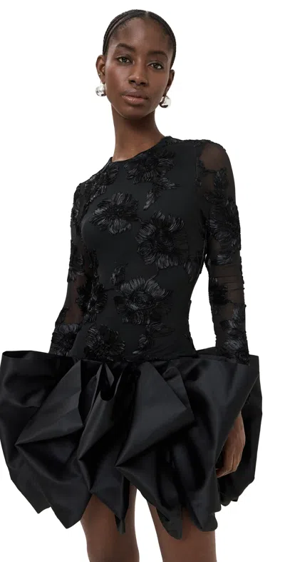 Rotate Birger Christensen Fitted Mini Dress Black
