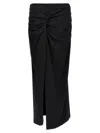 Rotate Birger Christensen Rotate Birgerchristensen Twisted Skirt In Black