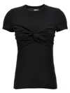 Rotate Birger Christensen Fitted Twisted T-shirt