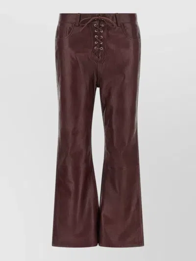 Rotate Birger Christensen Flared Leather Pants