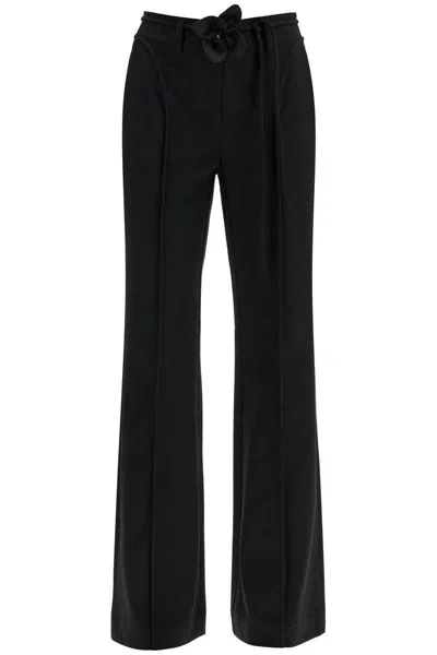 Rotate Birger Christensen Flared Long Pants With Flower