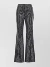 Rotate Birger Christensen Flared Sequin Embellished Jeans With Belt Loops