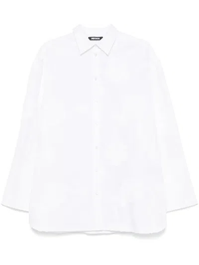 Rotate Birger Christensen Floral-appliqué Shirt In White