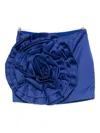 Rotate Birger Christensen Maxi Flower Skirt In Blue