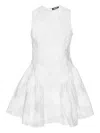 Rotate Birger Christensen Floral-embellished Mini Dress In White