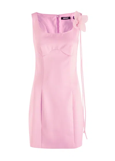ROTATE BIRGER CHRISTENSEN ROTATE BIRGER CHRISTENSEN FLORAL-EMBELLISHED SATIN MINI DRESS