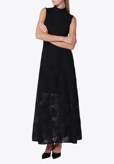 ROTATE BIRGER CHRISTENSEN FLORAL EMBROIDERED MAXI DRESS
