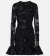 Rotate Birger Christensen Black Mini Dress In Black