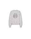 Rotate Birger Christensen Floral Graphic Print Oversized Sweatshirt In Gray