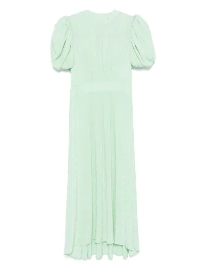 Rotate Birger Christensen Midi Dress In Green
